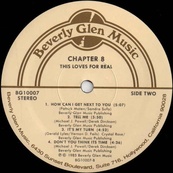 Chapter 8 : This Love's For Real (LP, Album)