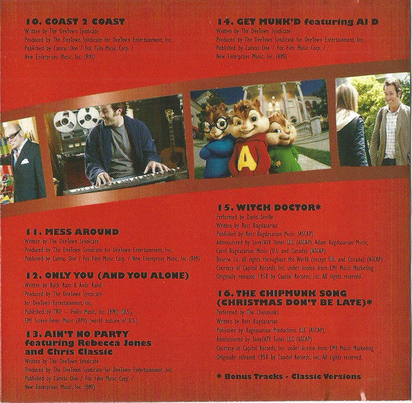 The Chipmunks : Alvin And The Chipmunks: Original Motion Picture Soundtrack (CD, Comp)