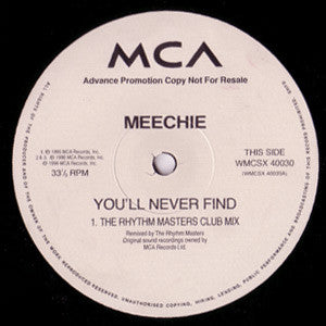 Meechie : You'll Never Find (12", Promo)