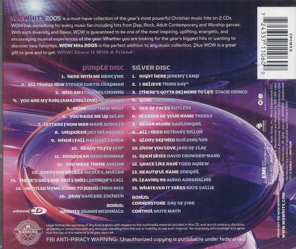 Various : WOW Hits 2005 (31 Of The Year's Top Christian Artists And Hits) (2xCD, Comp, Enh)