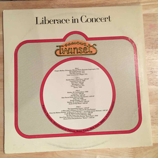 Liberace : In Concert (LP, Album, Gat)