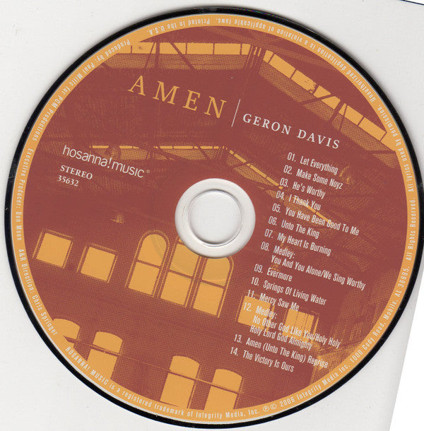 Geron Davis : Amen (CD, Album)