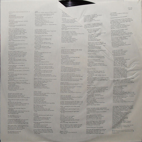 The Whispers : Love For Love (LP, Album)