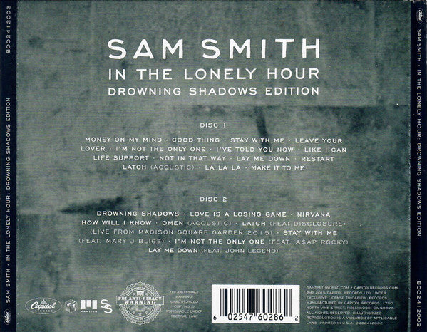 Sam Smith (12) : In The Lonely Hour (Drowning Shadows Edition) (2xCD, Album)