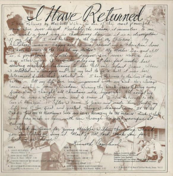 Kenneth Copeland : I Have Returned (LP)