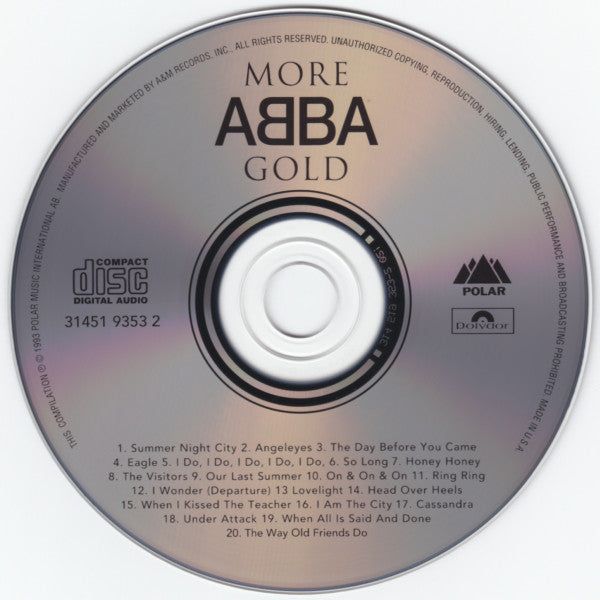 ABBA : More ABBA Gold (More ABBA Hits) (CD, Comp, RM)