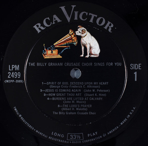 The Billy Graham Crusade Choir : The Billy Graham Crusade Choir Sings For You (LP, Album)