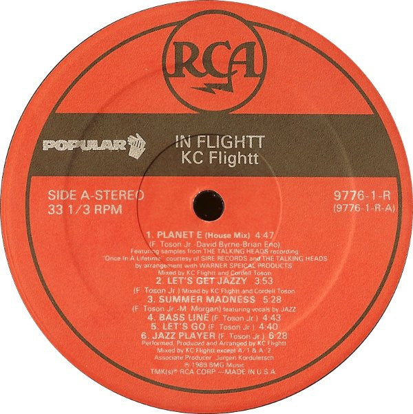 KC Flightt : In Flightt (LP, Album)