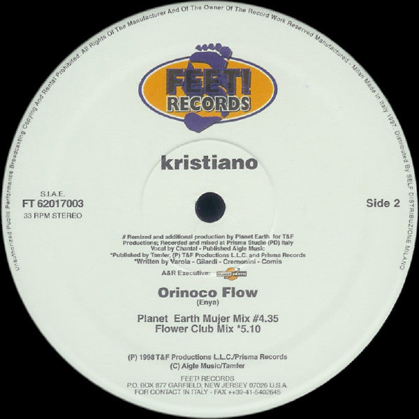 Cristiano : Orinoco Flow (12")