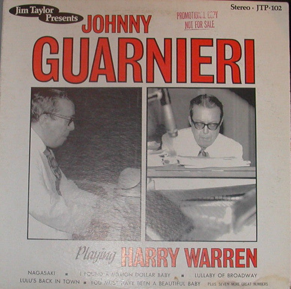 Johnny Guarnieri : Johnny Guarnieri Playing Harry Warren (LP)