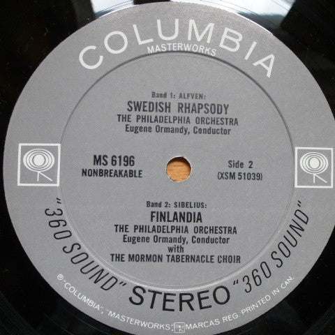 The Philadelphia Orchestra : Finlandia (LP, Album, RP)