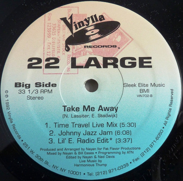 22 Large : Take Me Away (12")