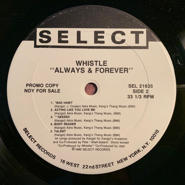 Whistle : Always & Forever (LP, Album, Promo)