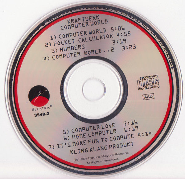 Kraftwerk : Computer World (CD, Album, RE, RP)