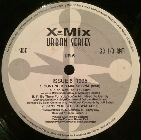 Various : X-Mix Urban Series 6 (12", Comp, Promo)