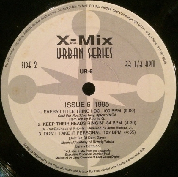 Various : X-Mix Urban Series 6 (12", Comp, Promo)