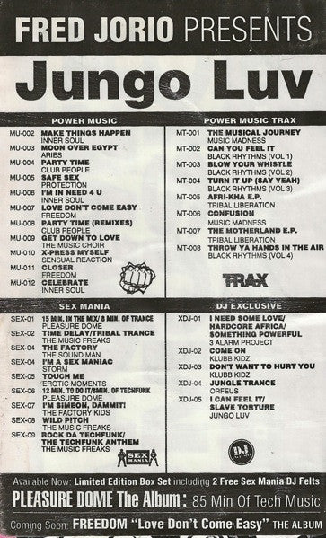 Jungoluv : Jungo Luv (I Can Feel It) / Slave Torture (12")