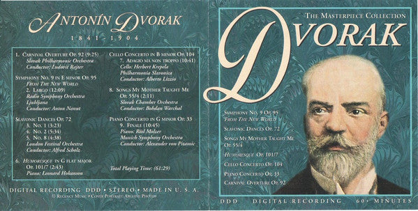 Antonín Dvořák : The Masterpiece Collection - Dvořák (CD, Comp)
