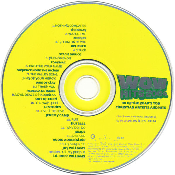 Various : WOW Hits 2004 (30 Of The Year's Top Christian Artists And Hits) (2xCD, Comp)