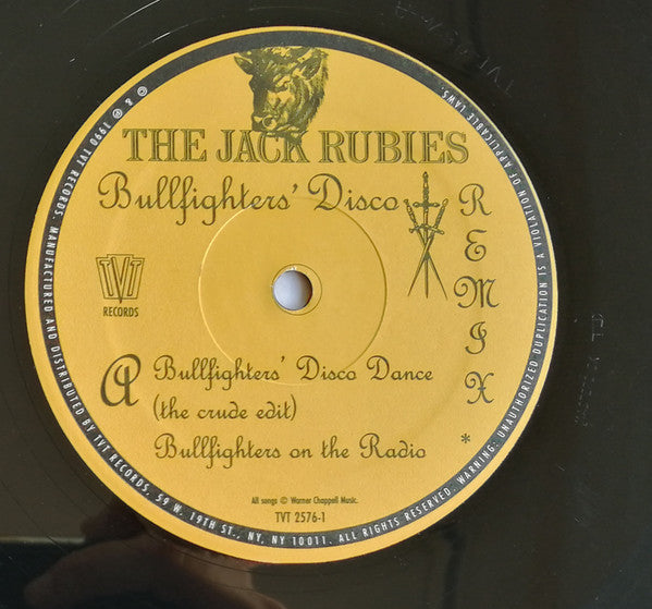 The Jack Rubies : Bullfighters' Disco Remix (12", Single)