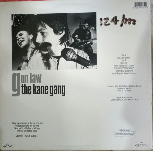 The Kane Gang : Gun Law (12", 72 )