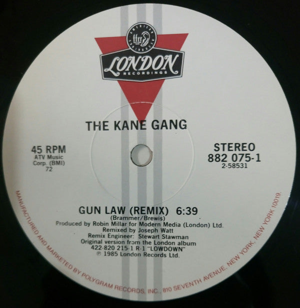 The Kane Gang : Gun Law (12", 72 )