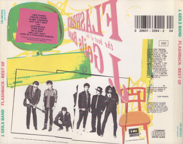 The J. Geils Band : Flashback - The Best Of J. Geils Band (CD, Comp, Club, RE)