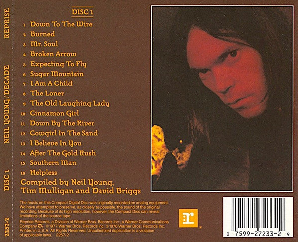 Neil Young : Decade (2xCD, Comp, RE, SRC)