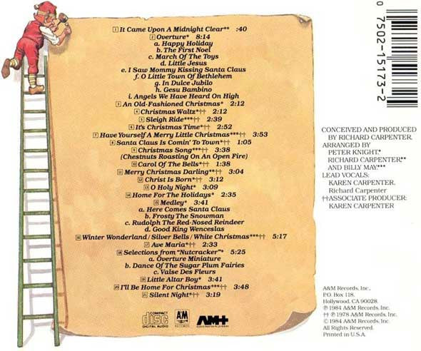 Carpenters : Christmas Portrait (CD, Album, Mixed, RE, S/Edition)