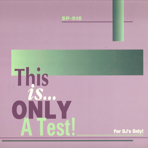 Various : This Is Only A Test! (2x12", Comp, Promo, Gre)