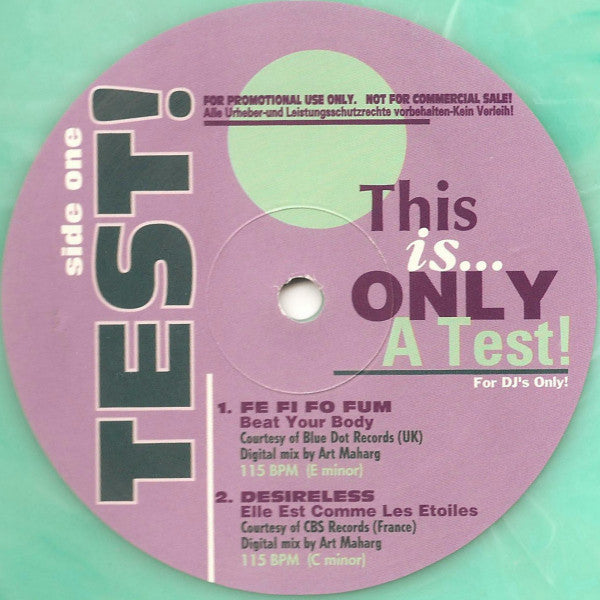Various : This Is Only A Test! (2x12", Comp, Promo, Gre)