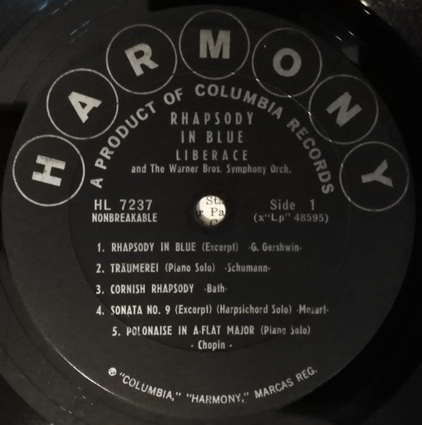 Liberace : Liberace Plays Rhapsody In Blue And Other Favorites (LP, Comp)