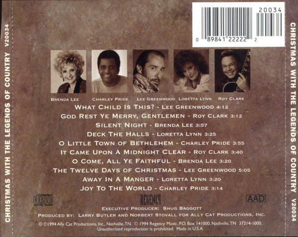 Various : Christmas With The Legends Of Country (CD, Comp)