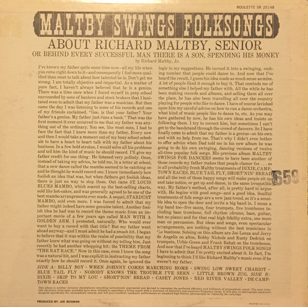 Richard Maltby And His Orchestra : Maltby Swings Folksongs (LP)