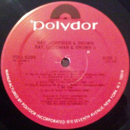 Ray, Goodman & Brown : Ray, Goodman & Brown II (LP, Album)