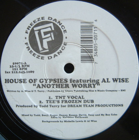 House Of Gypsies Featuring Al Wise : Another Worry (12")