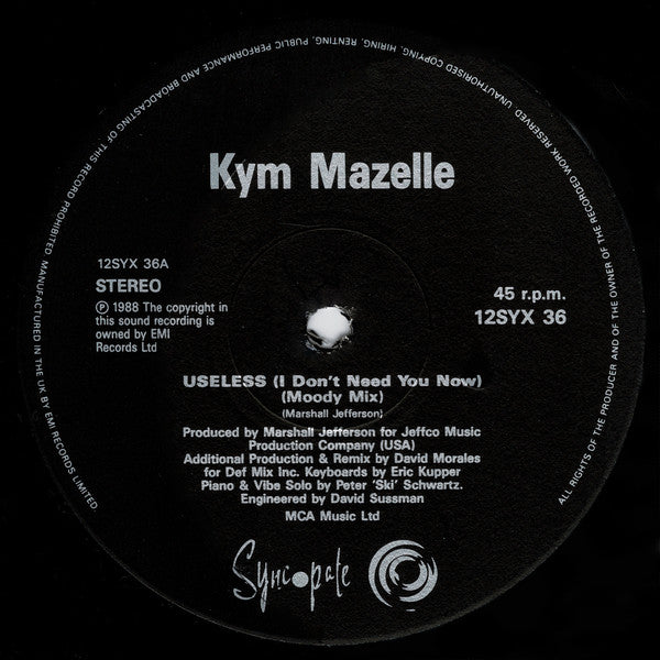 Kym Mazelle : Useless (The Remix) (12")