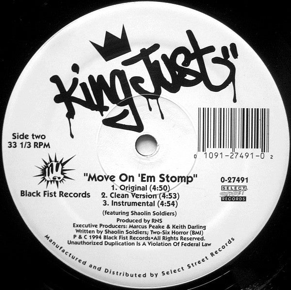 King Just : Warrior's Drum / Move On 'Em Stomp (12")