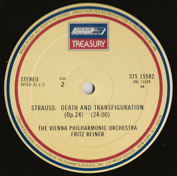 Wiener Philharmoniker, Fritz Reiner / Richard Strauss : Death And Transfiguration / Till Eulenspiegel (LP, Album, RE)