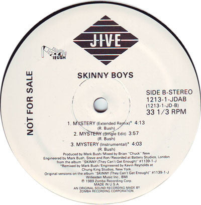 Skinny Boys : Skinny (They Can't Get Enough)  (12", Promo)