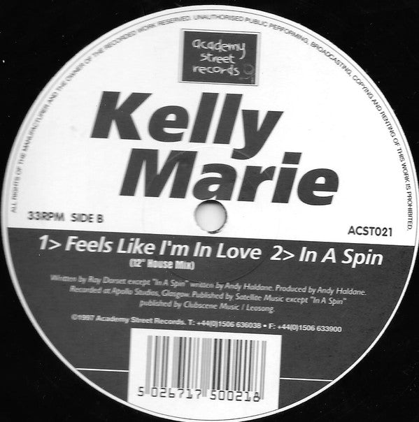 Kelly Marie : Feels Like I'm In Love '97 (12")