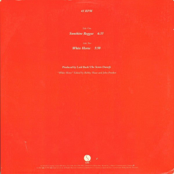Laid Back : Sunshine Reggae / White Horse (12", Maxi)
