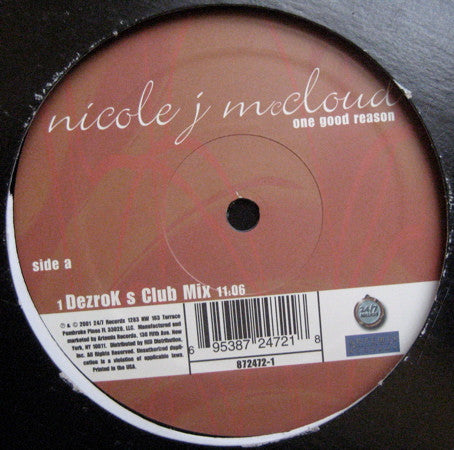 Nicole J McCloud : One Good Reason (12")