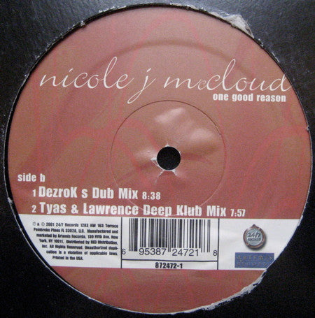 Nicole J McCloud : One Good Reason (12")