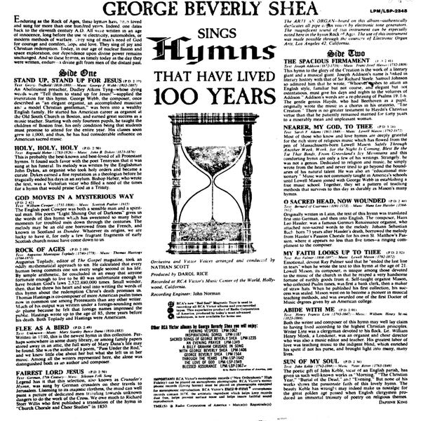 George Beverly Shea : George Beverly Shea Sings Hymns That Have Lived 100 Years (LP)