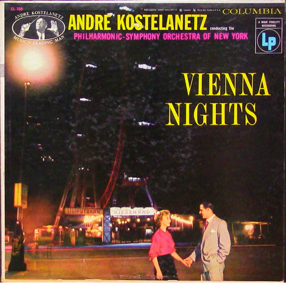 Various, André Kostelanetz Conducting The The New York Philharmonic Orchestra : Vienna Nights (LP, Album, Comp)