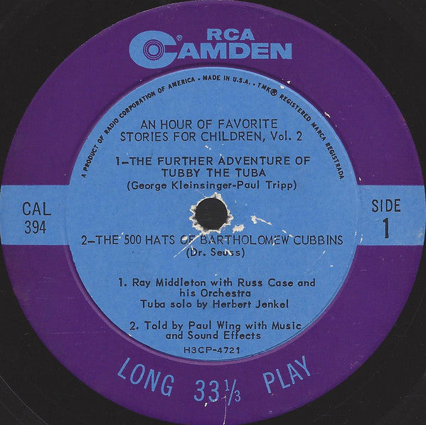 Paul Wing, Ray Middleton : Favorite Stories For Children Vol. 2 (LP)