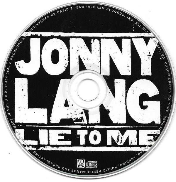 Jonny Lang : Lie To Me (CD, Album, Mad)