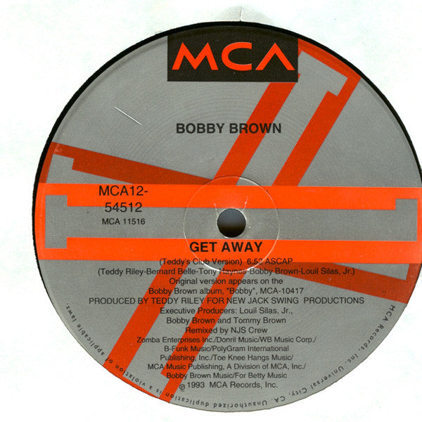 Bobby Brown : Get Away (12", Single)
