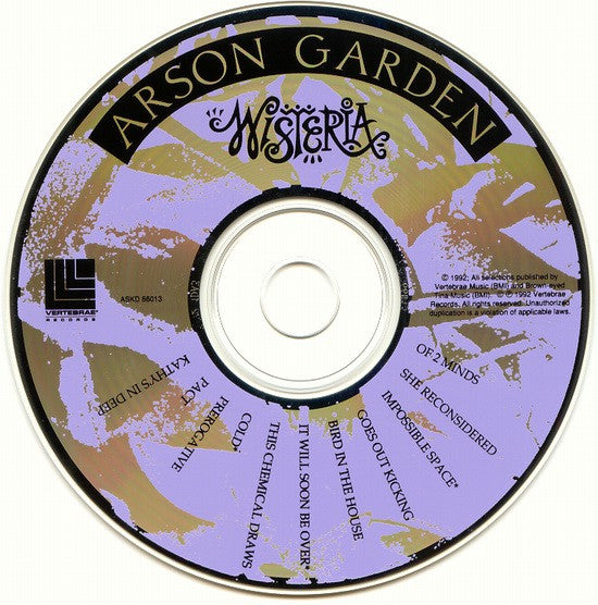 Arson Garden : Wisteria (CD, Album)